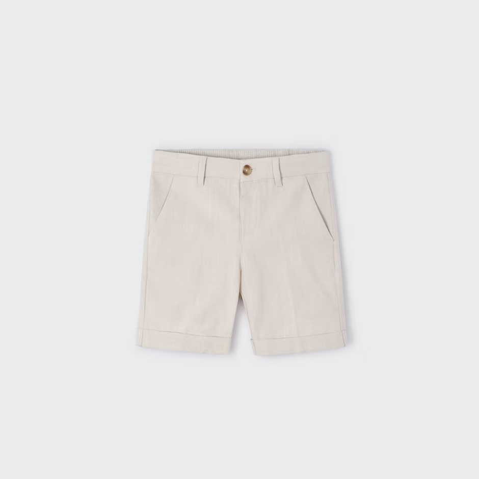 Raffia Linen Suiting Bermuda Shorts