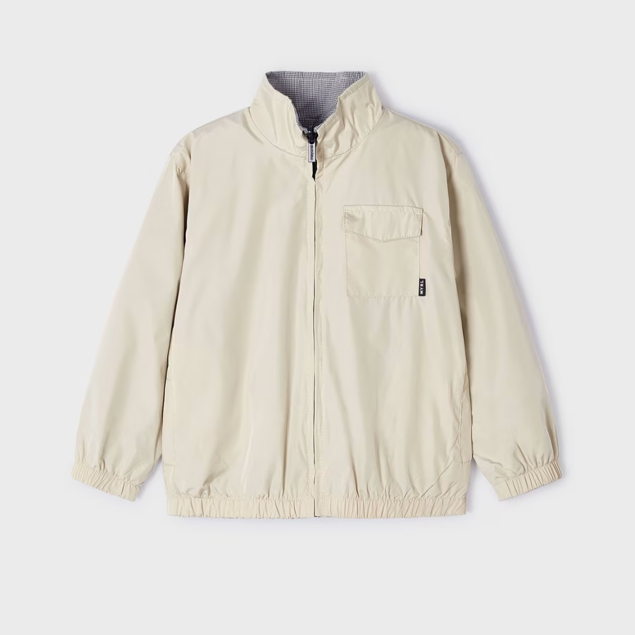 Tan Reversible Windbreaker