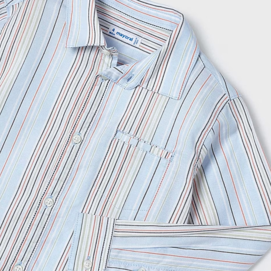 Sky Blue Stripes Oxford Shirt