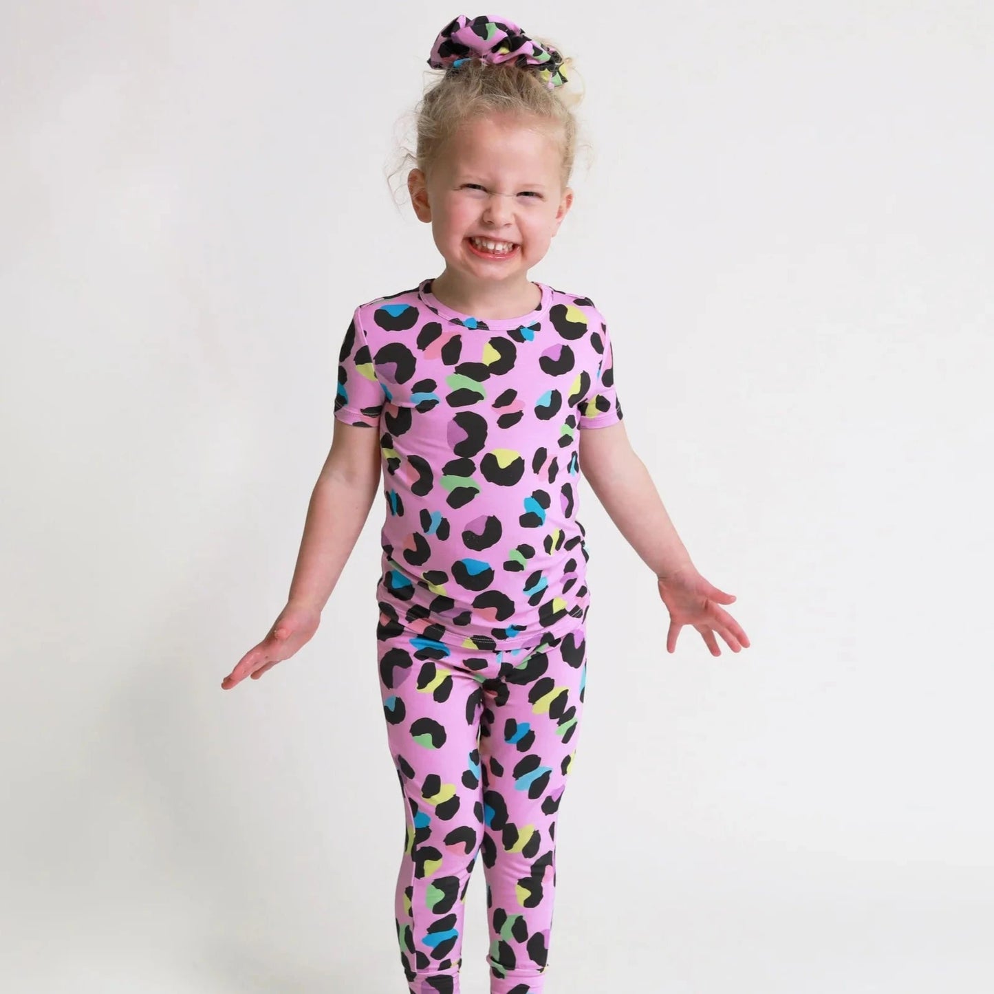 Electric Leopard Short Sleeve Pajama