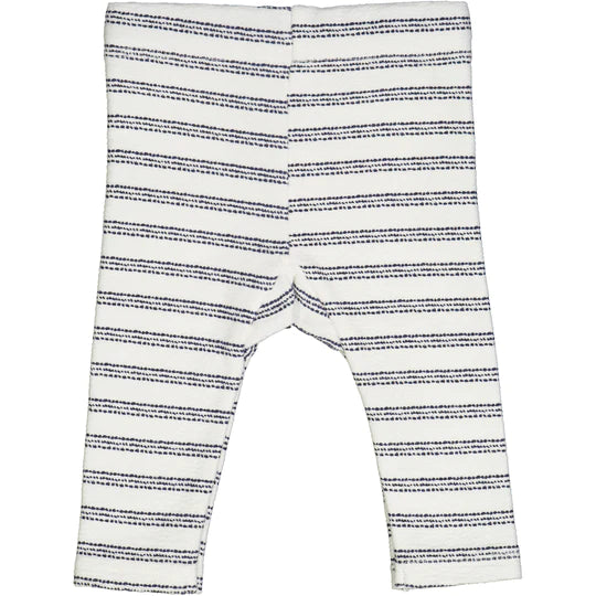 Cream Night Blue Stripe Pants