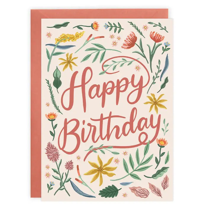 Wildflower Birthday Card