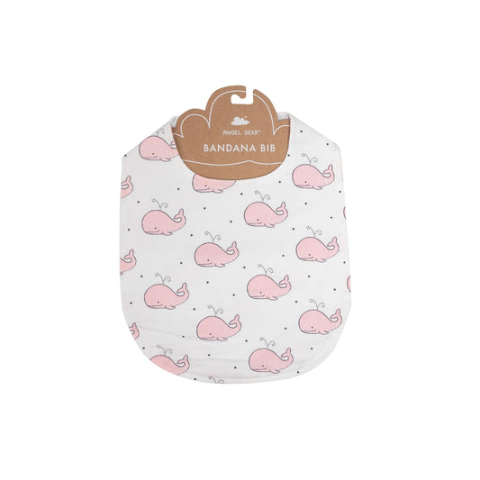 Bubbly Whale Pink Feeding Bib