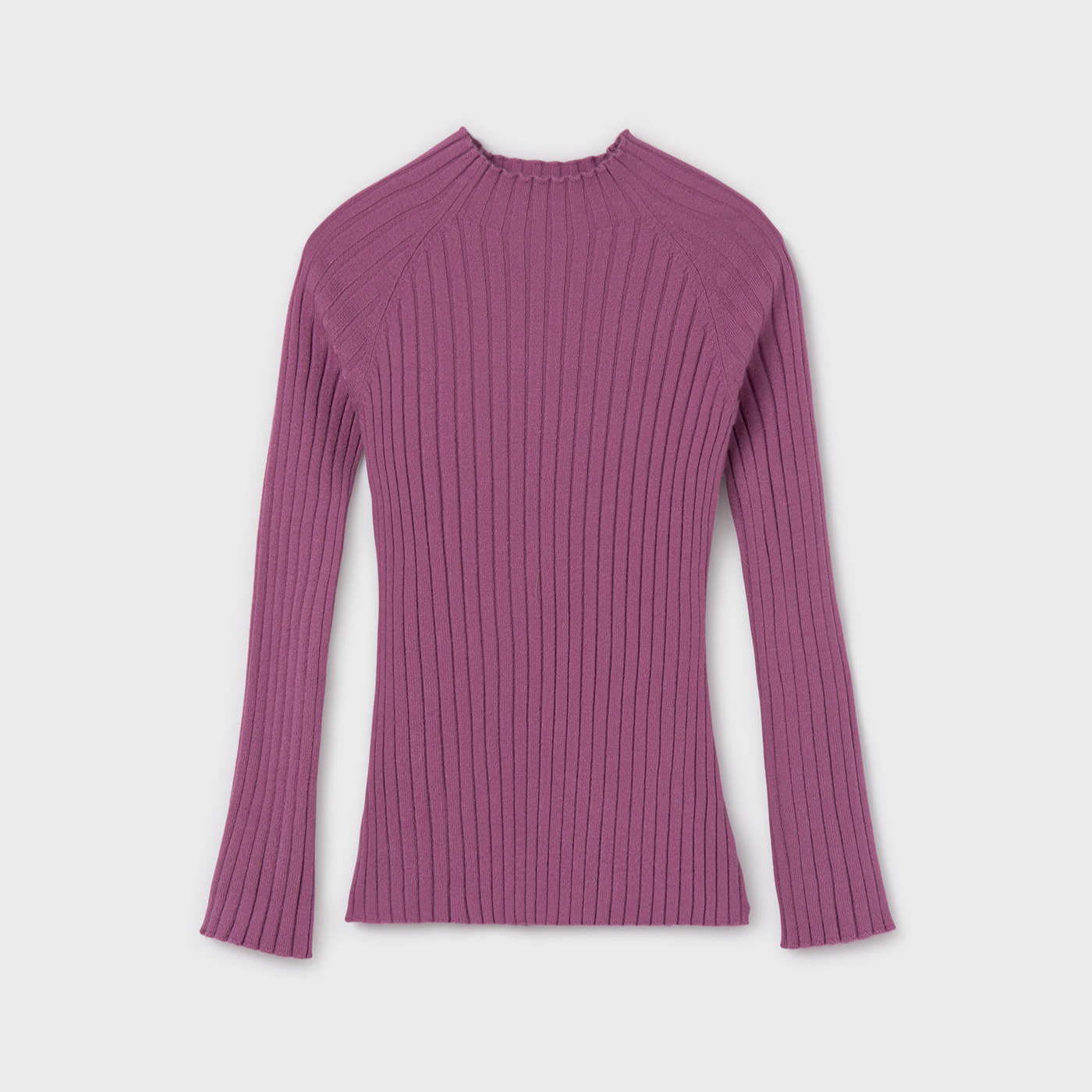 Mauve Knit Mockneck Sweater