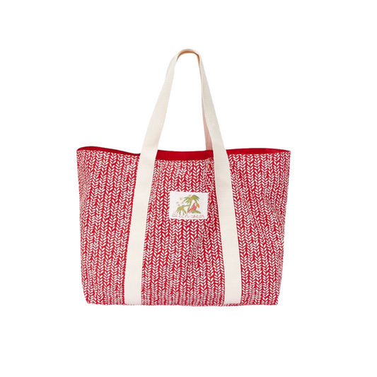 Red Beach Tote