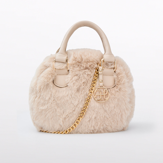 Faux Fur Handle Bag