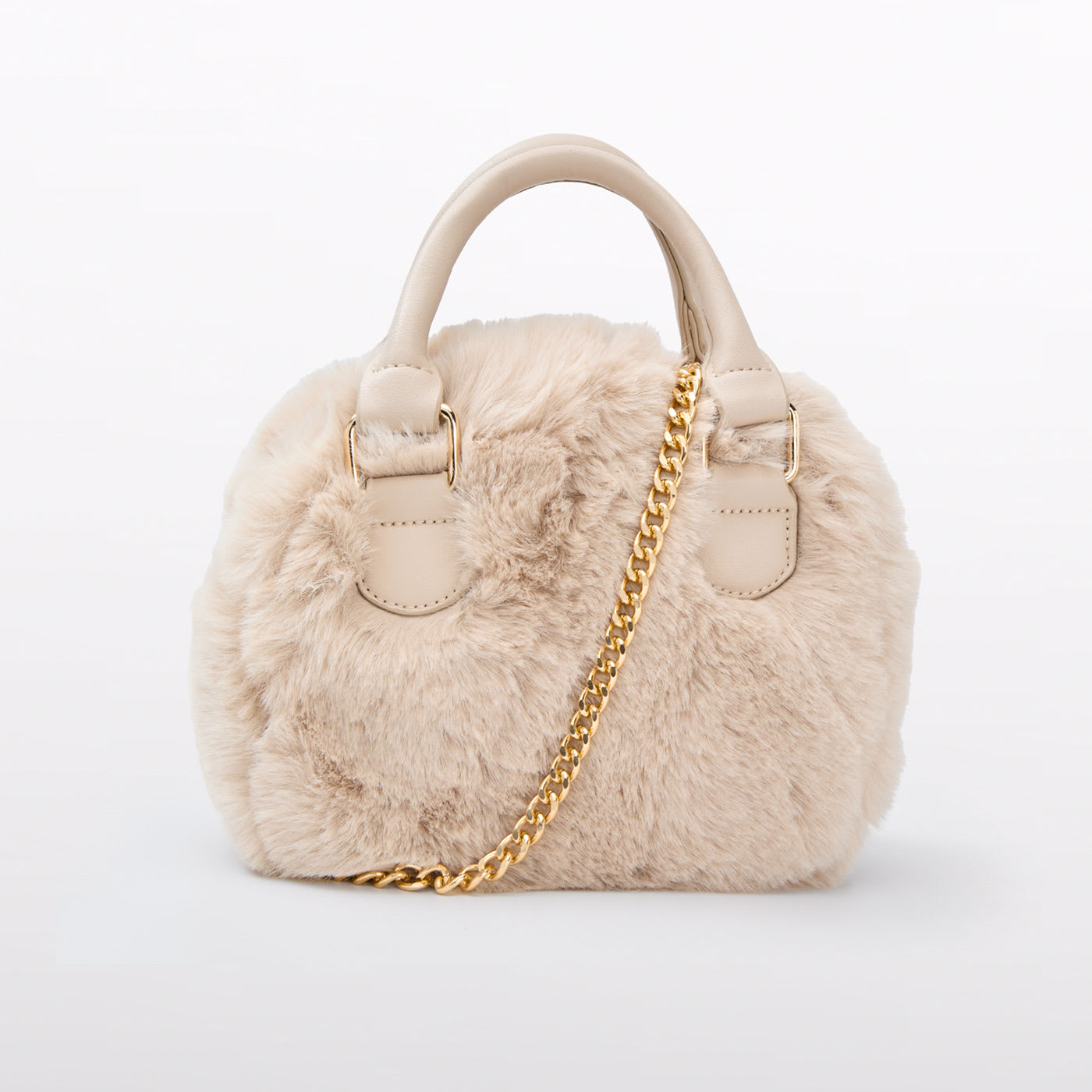 Faux Fur Handle Bag