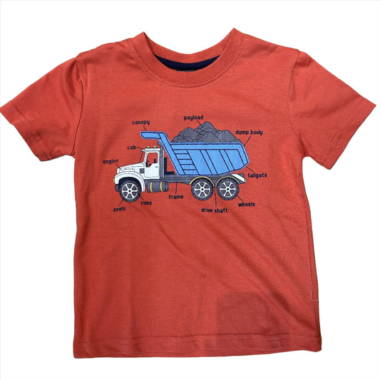 Burnt Orange Dump Truck Tee