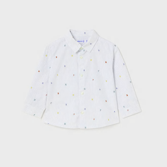 Letters Button Up Shirt