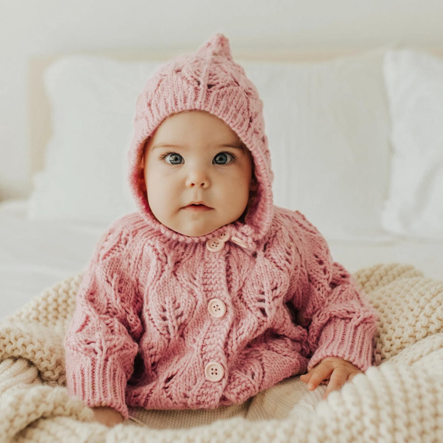 Rose Leaf Lace Bonnet