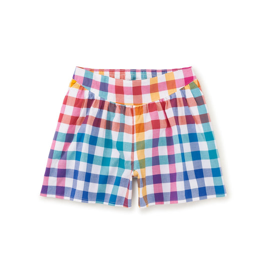 Malini Plaid Culotte Shorts