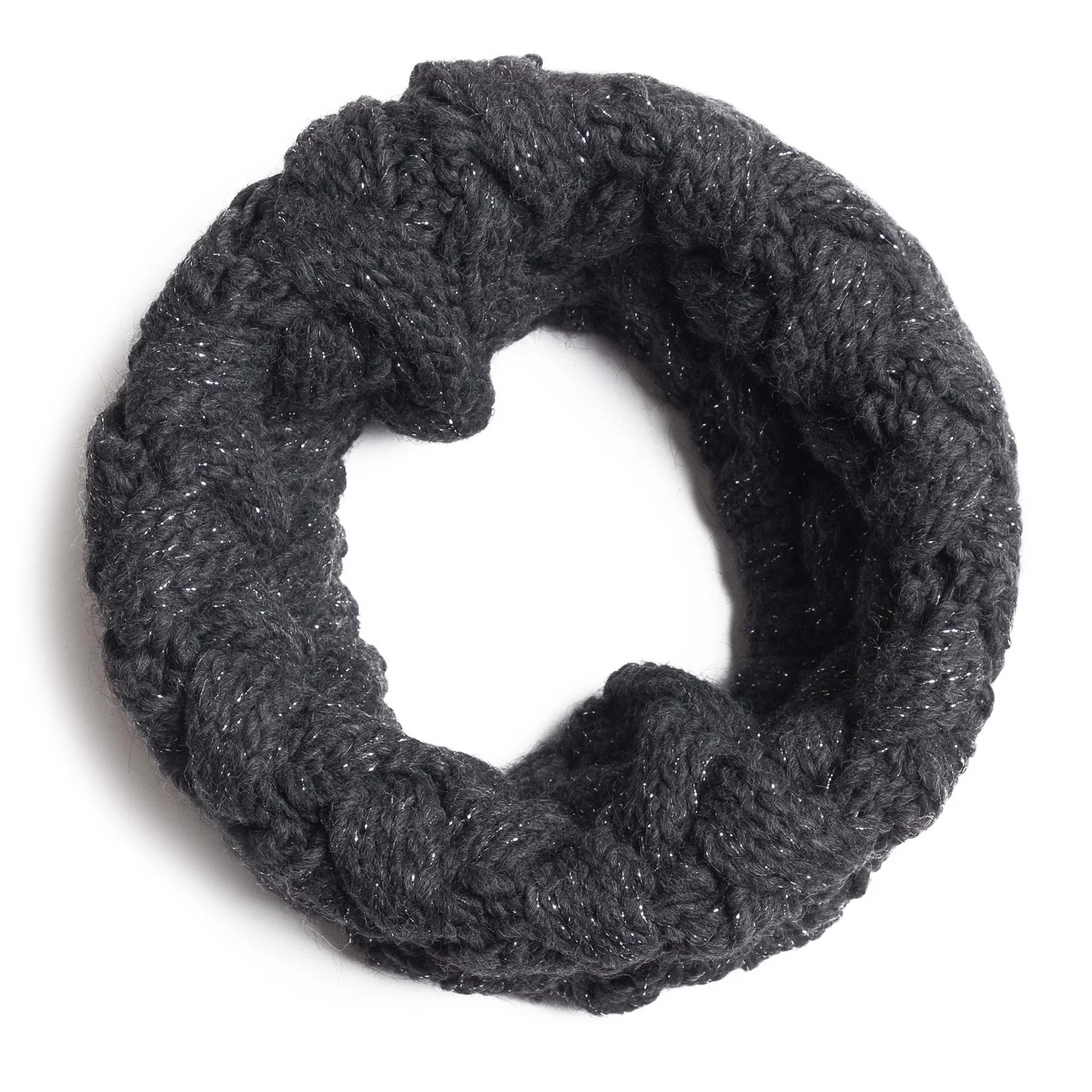 Gray Lurex Scarf