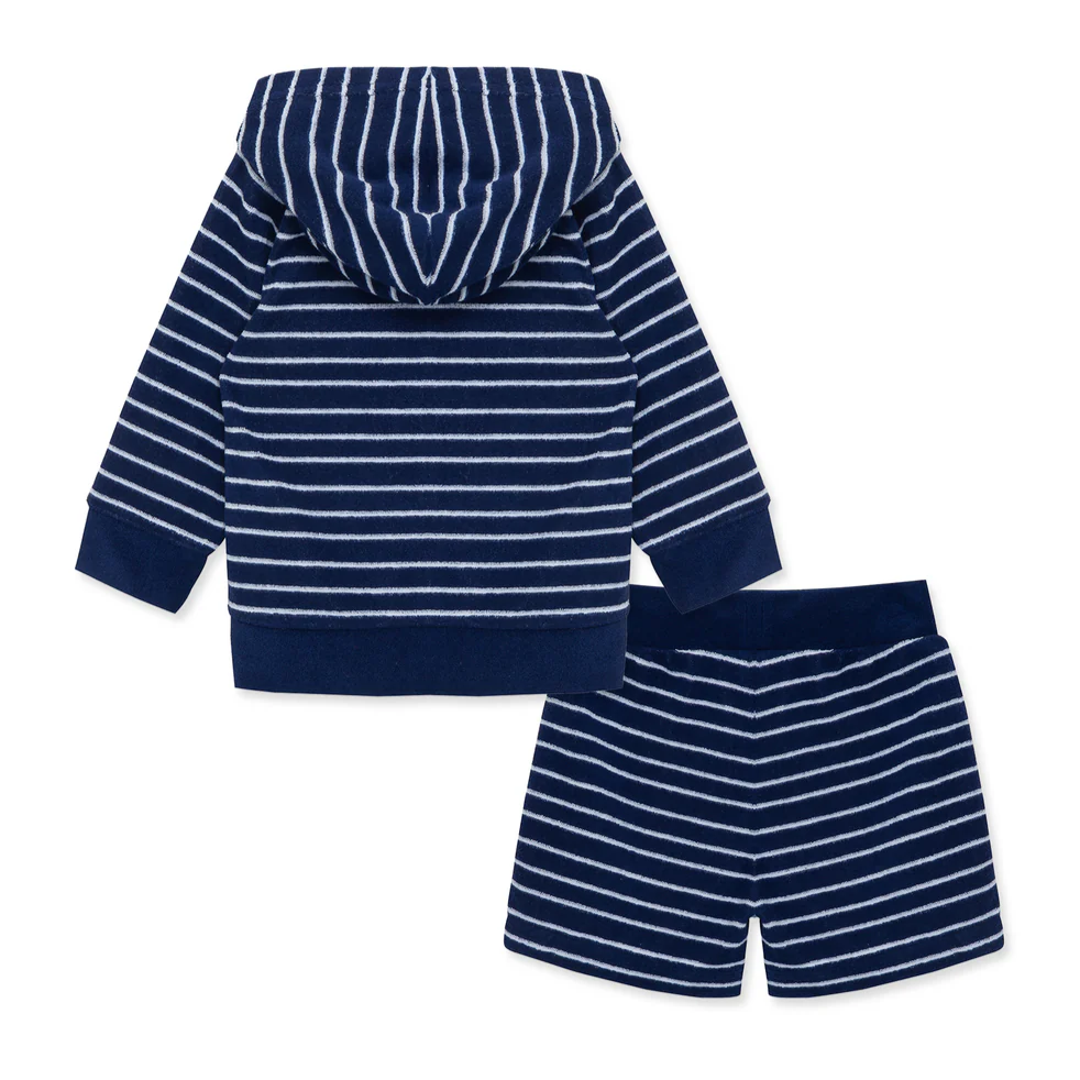 Navy Stripe Cover Up Set