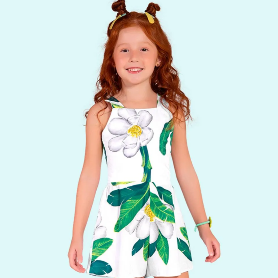 White Island Leaf Romper