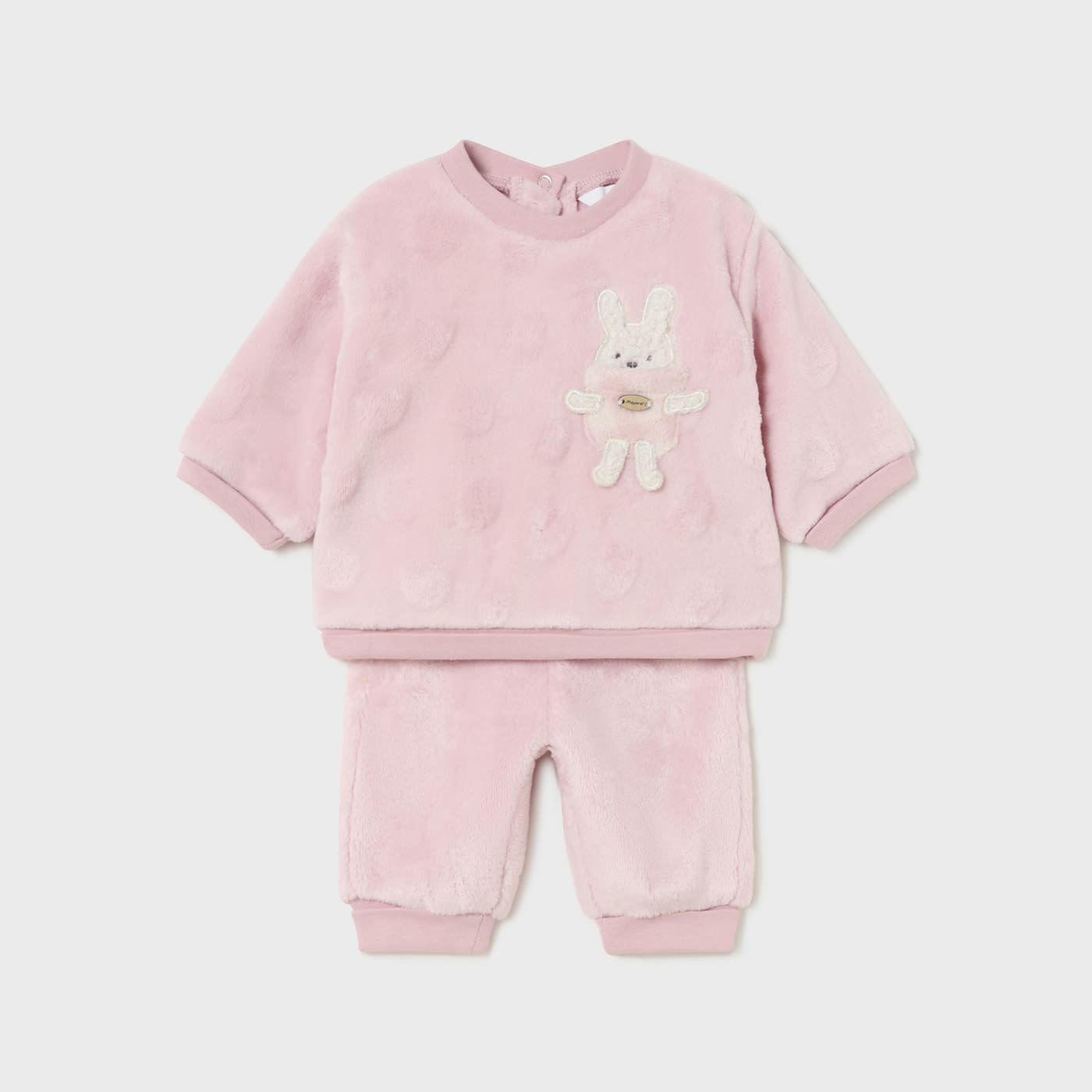 Pink Chenille Bunny Set