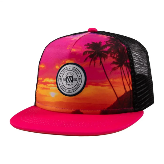 Fuchsia Sunset Trucker Hat