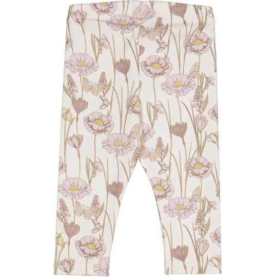 Orchid Crocus Print Leggings