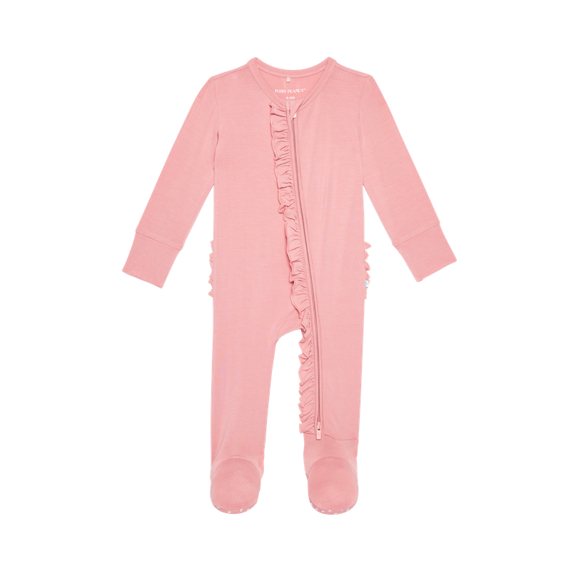 Autumn Blush Zippered Footie