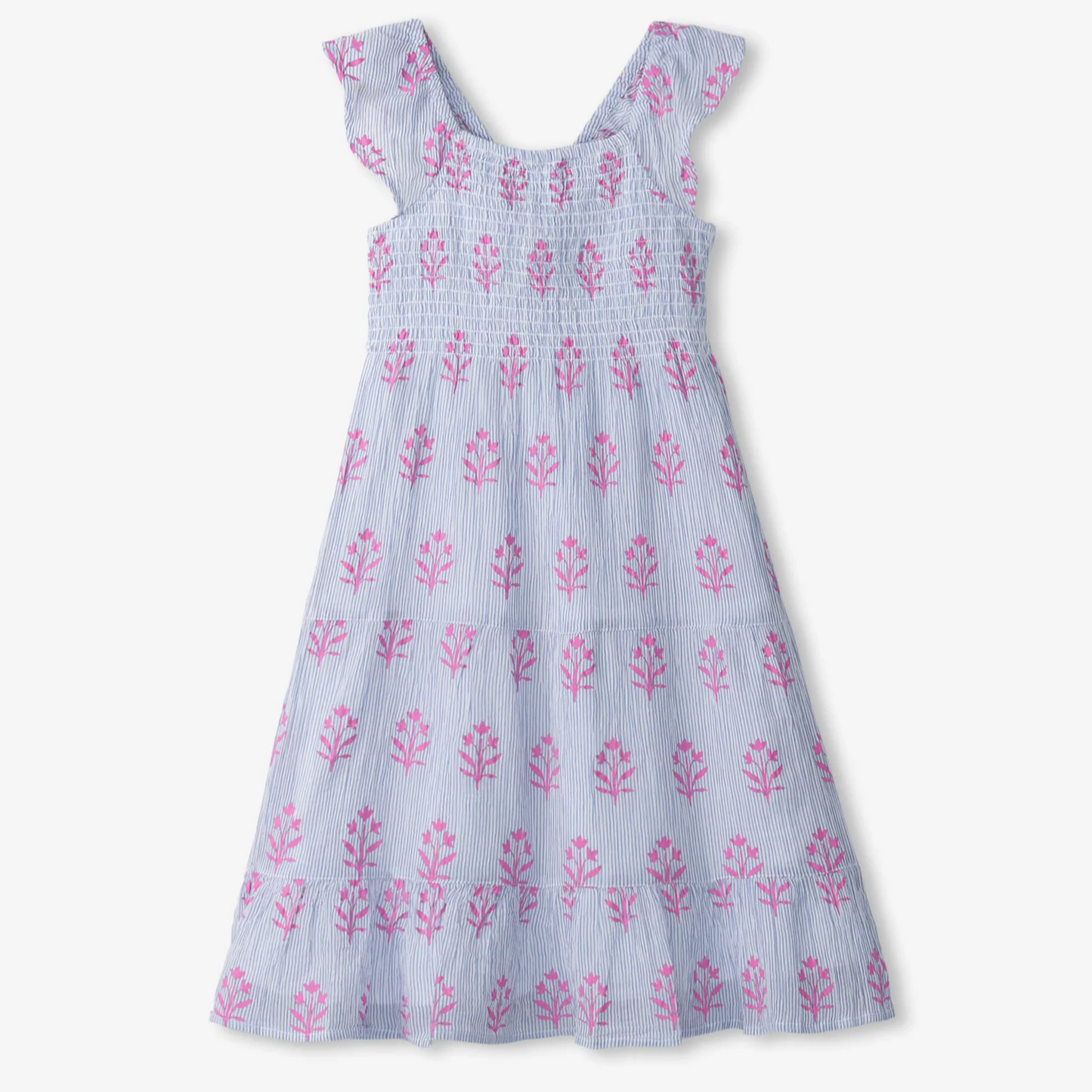 Wildflower Seersucker Smocked Dress