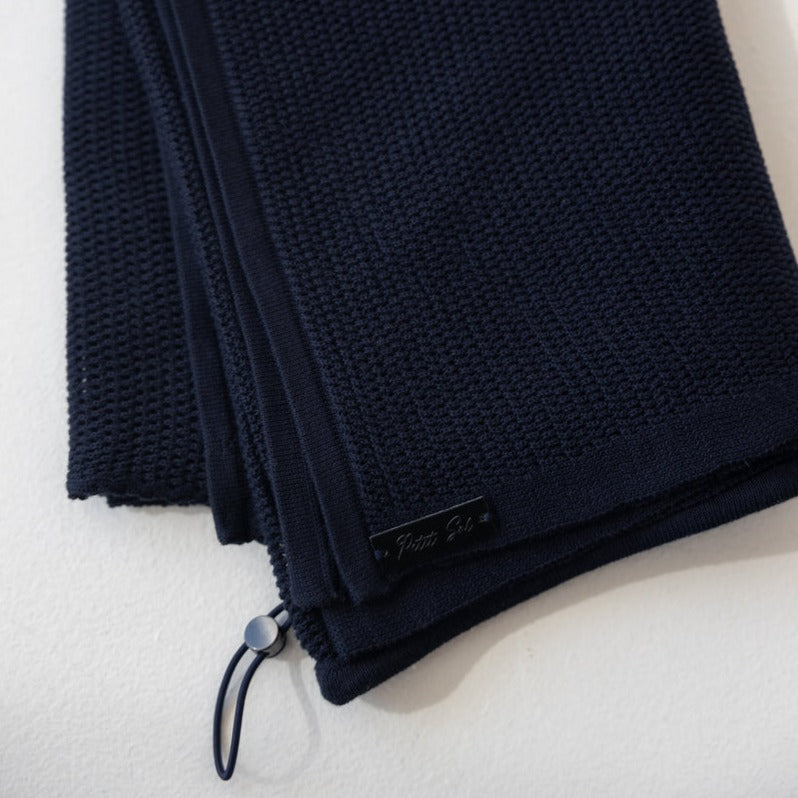 Petit Sol Sea Navy Nursing Shawl