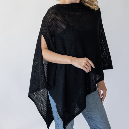 Petit Sol Black Nursing Shawl