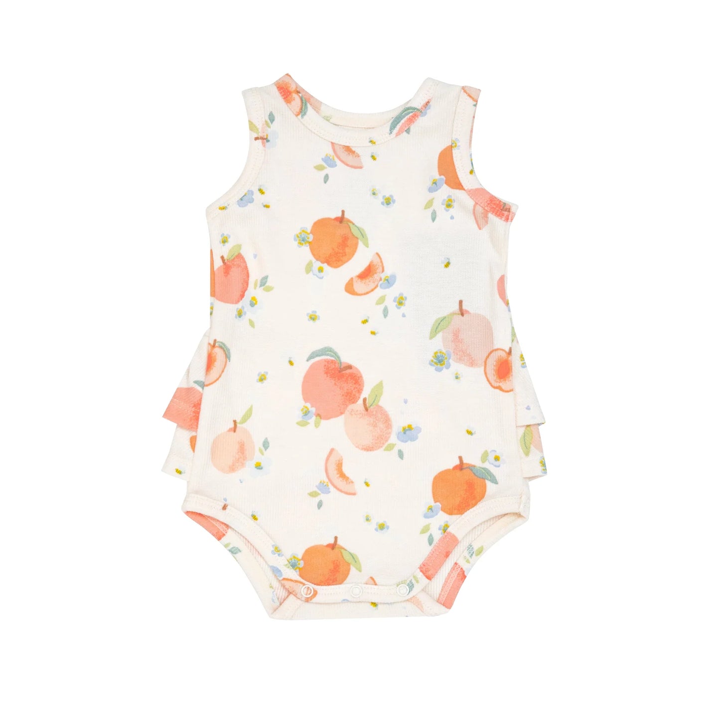 Spring Peaches Ruffle Bubble