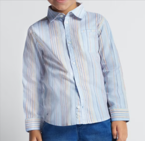 Sky Blue Stripes Oxford Shirt