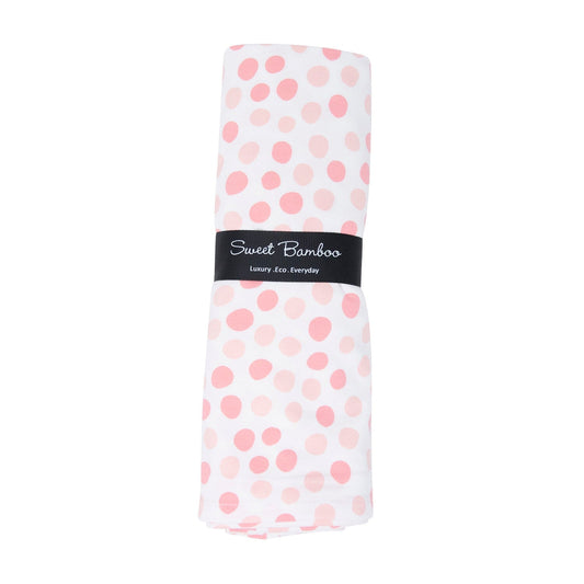 Polka Dot Pink Swaddle