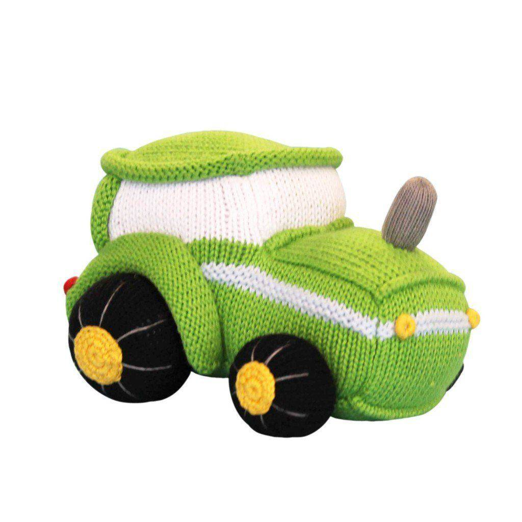 Hand Knit Tractor 7 inch