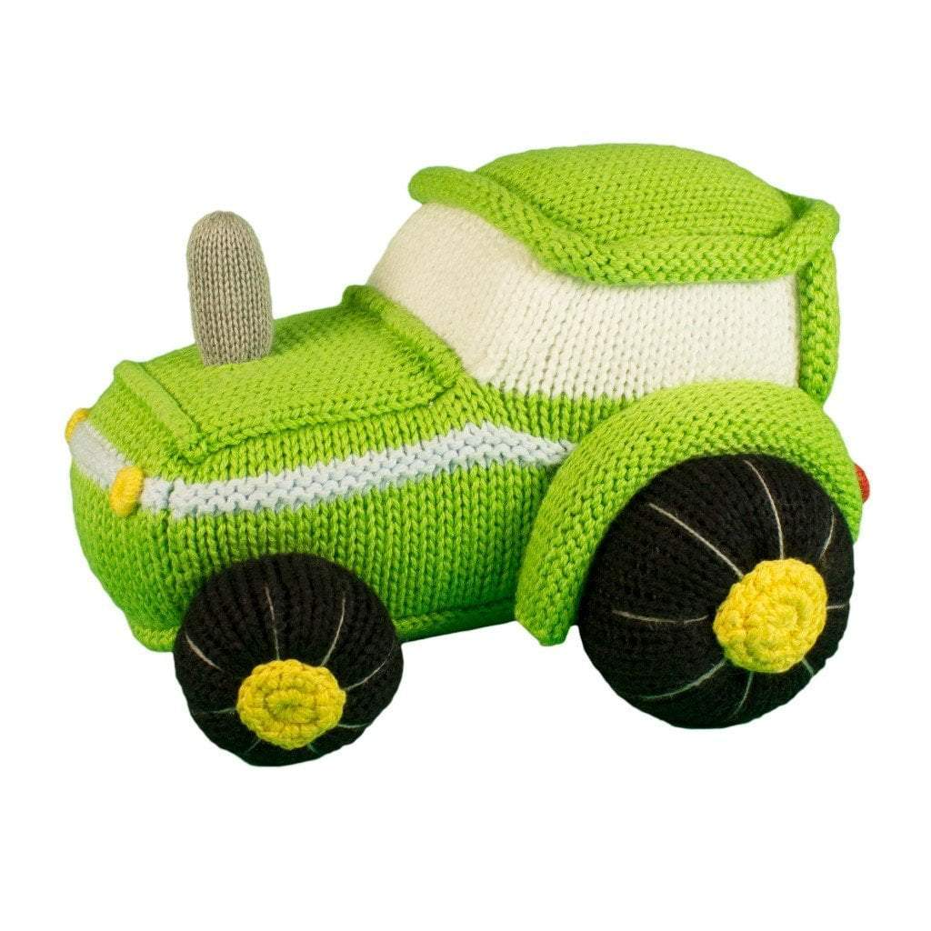 Hand Knit Tractor 7 inch