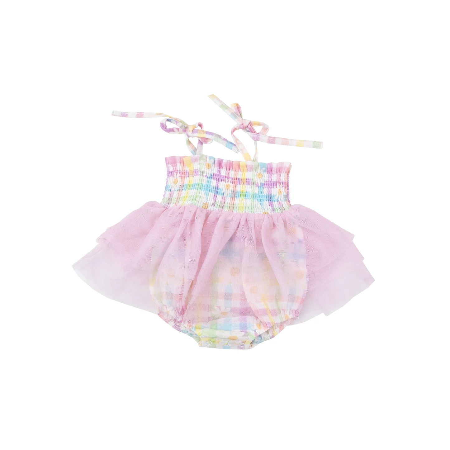 Gingham Daisy Tutu Bubble