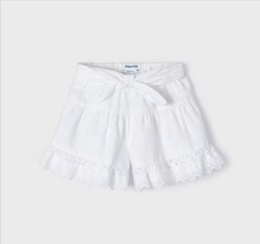 White Eyelet Skort