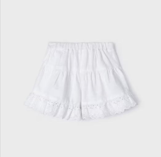 White Eyelet Skort