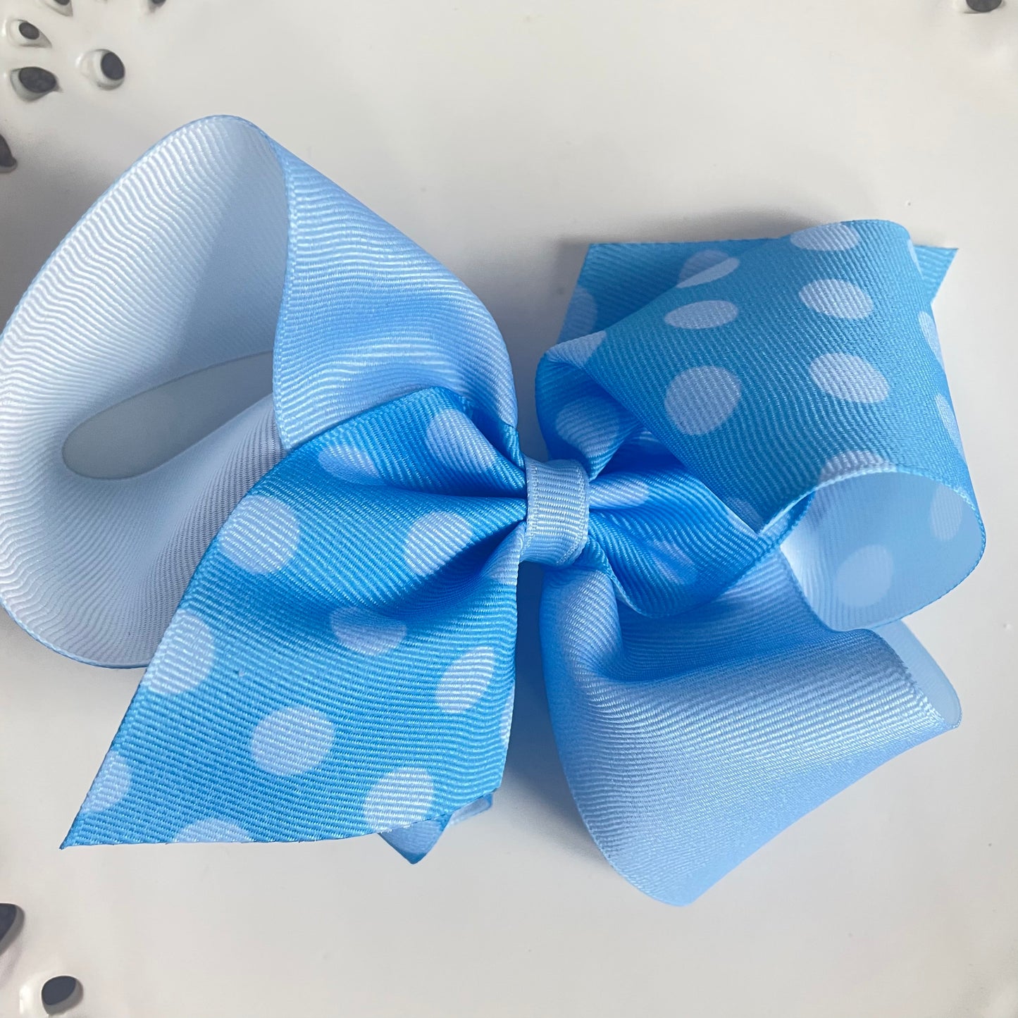 King Color Block Polka Dot Bows