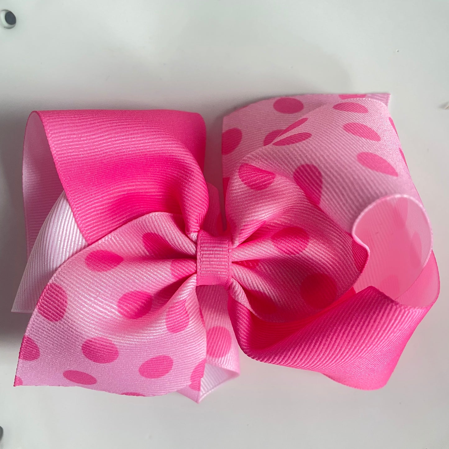 King Color Block Polka Dot Bows