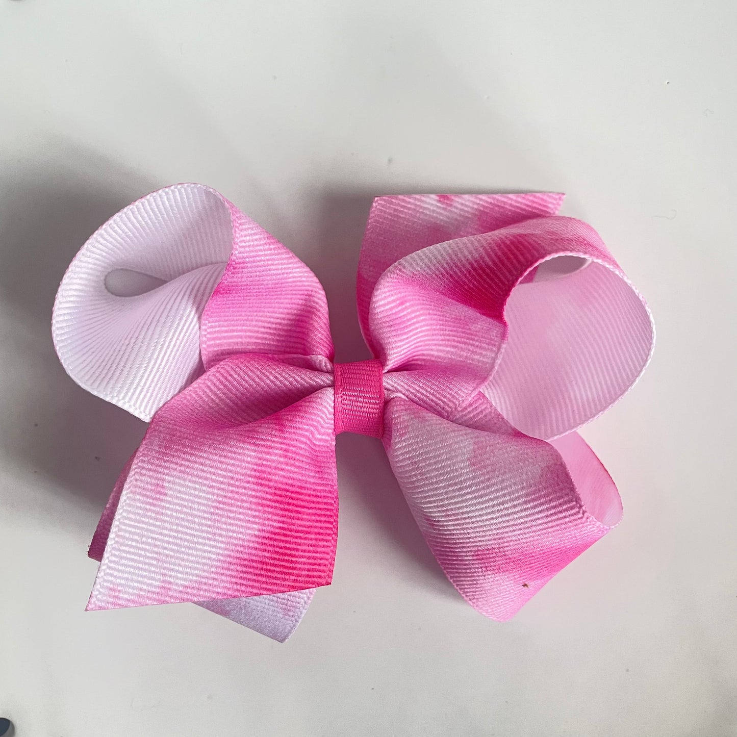 pink tie dye bow