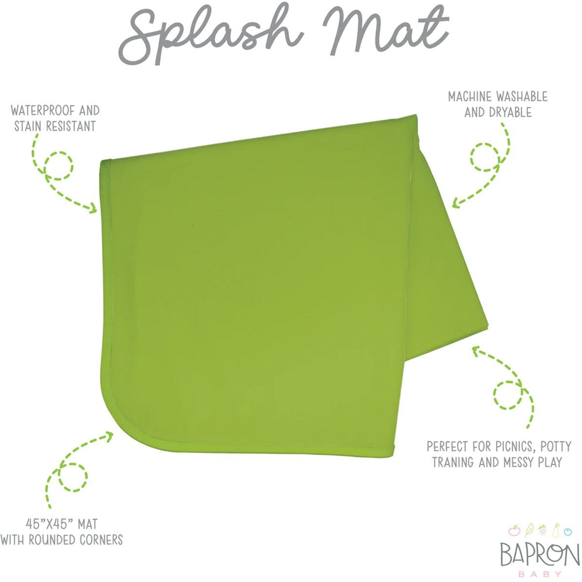 Minimalist Ribbit Splash Mat