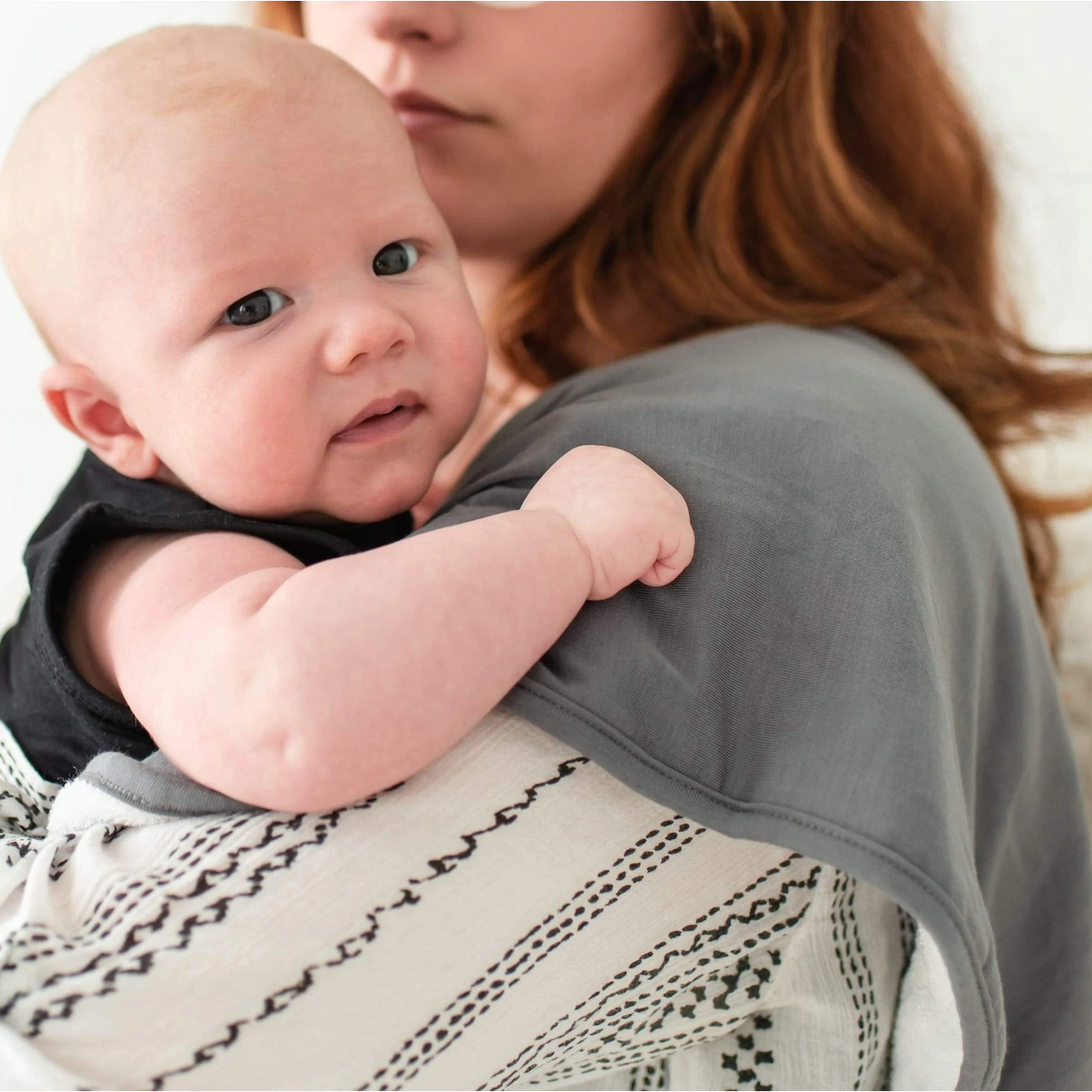 Charcoal Burp Cloth