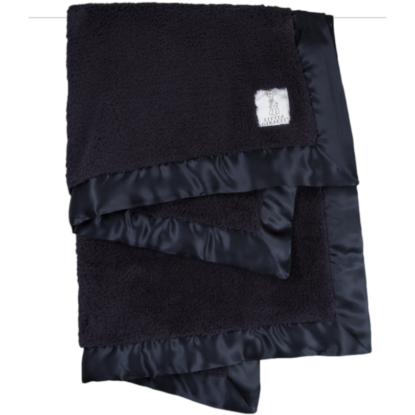 black fuzzy baby blanket